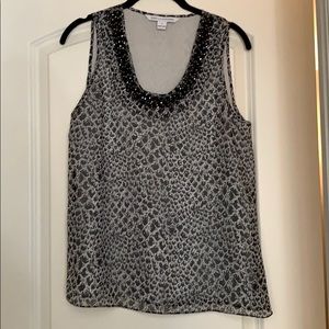 Women's tank silk blouse